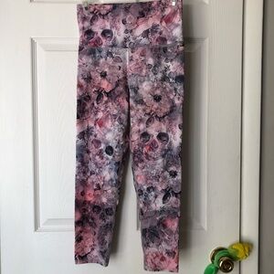 Evolution and Creation Pink Skull leggings